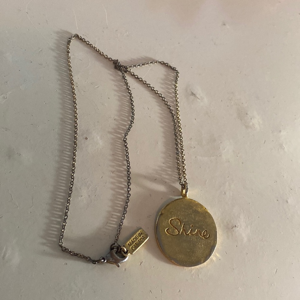Foxy quote necklace